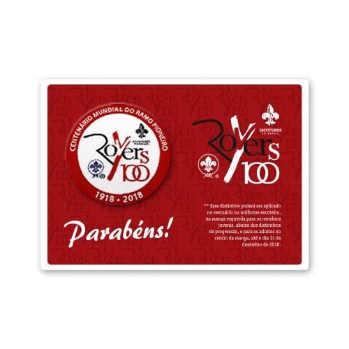Distintivo Comemorativo – Centenário do Ramo Pioneiro (Distintivo / Cartão Postal)