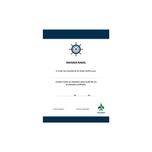Certificado de Insígnia Naval